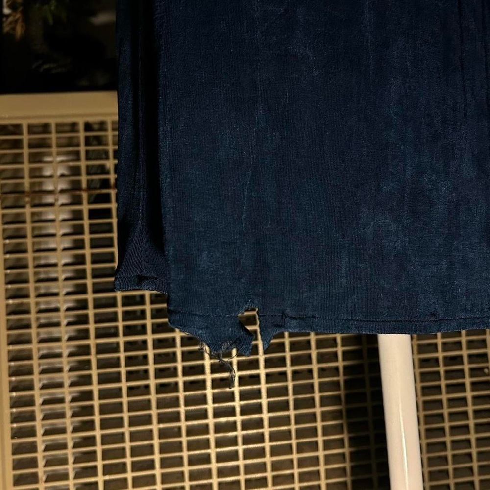 Vintage Rabbit Rabbit Rabbit Dark Sapphire Blue Dress. - Picture 5 of 8